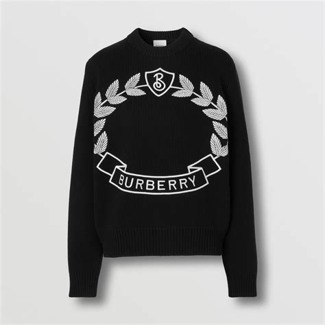 Burberry Oak Leaf Crest Wool Jumper 